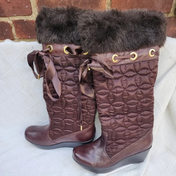 Report Chestnut Quilted Snow/ Rain boots‎ 8 - Picture 3 of 14